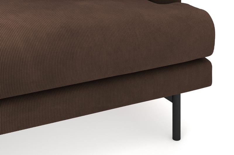 Menard 4-sits Vänstervänd L-formad Djup Divansoffa i Manchester - Brun - Möbler - Vardagsrum - Soffor - Divansoffa & schäslong