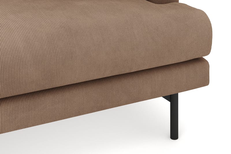 Menard 4-sits Vänstervänd L-formad Djup Divansoffa i Manchester - Brun - Möbler - Vardagsrum - Soffor - Divansoffa & schäslong