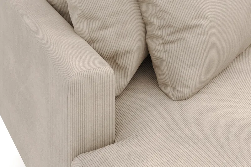 Menard 4-sits Vänstervänd L-formad Djup Divansoffa i Manchester - Greige - Möbler - Vardagsrum - Soffor - Divansoffa & schäslong