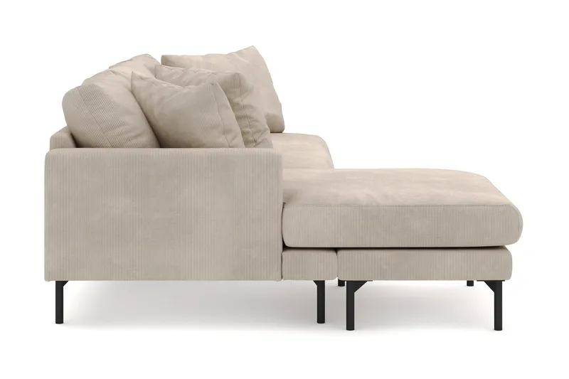 Menard 4-sits Vänstervänd L-formad Djup Divansoffa i Manchester - Greige - Möbler - Vardagsrum - Soffor - Divansoffa & schäslong