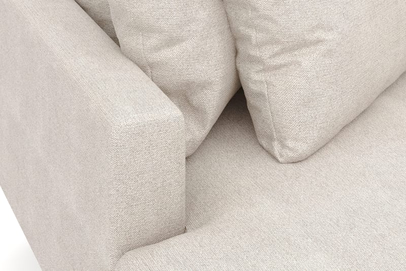 Menard 4-sits Vänstervänd L-formad Djup Divansoffa i Tyg - Beige - Möbler - Vardagsrum - Soffor - Divansoffa & schäslong