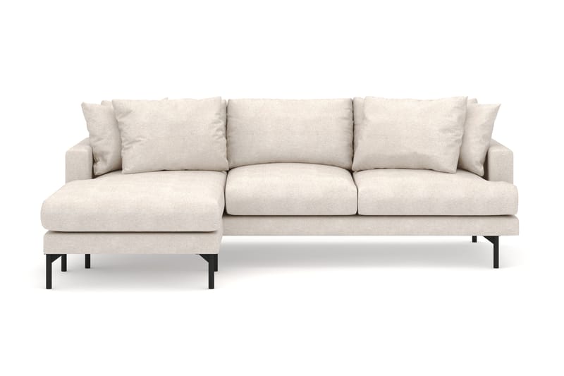 Menard 4-sits Vänstervänd L-formad Djup Divansoffa i Tyg - Beige - Möbler - Vardagsrum - Soffor - Divansoffa & schäslong