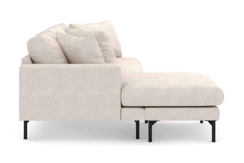 Menard 4-sits Vänstervänd L-formad Djup Divansoffa i Tyg - Beige - Möbler - Vardagsrum - Soffor - Divansoffa & schäslong