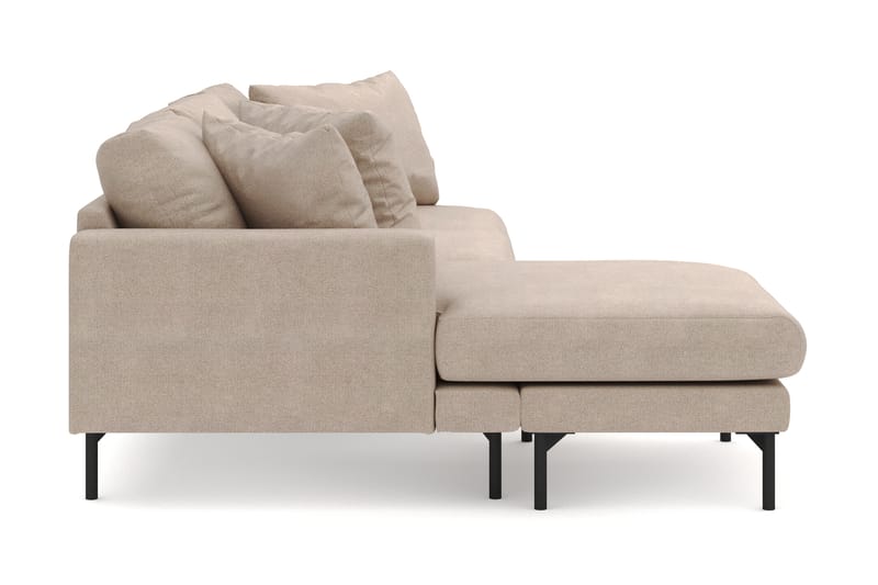 Menard 4-sits Vänstervänd L-formad Djup Divansoffa i Tyg - Beige - Möbler - Vardagsrum - Soffor - Divansoffa & schäslong