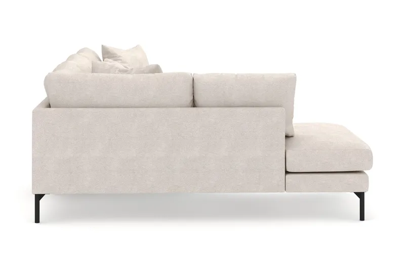 Menard 4-sits Vänstervänd L-formad Djup Schäslongsoffa i Tyg - Beige - Möbler - Vardagsrum - Soffor - Divansoffa & schäslong