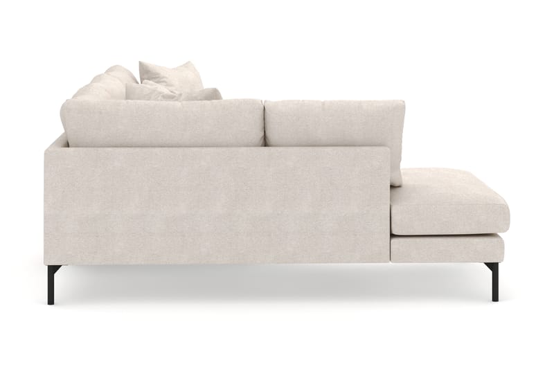 Menard 4-sits Vänstervänd L-formad Djup Schäslongsoffa i Tyg - Beige - Möbler - Vardagsrum - Soffor - Divansoffa & schäslong