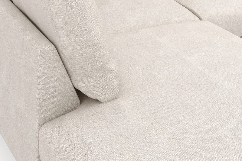 Menard 4-sits Vänstervänd L-formad Djup Schäslongsoffa i Tyg - Beige - Möbler - Vardagsrum - Soffor - Divansoffa & schäslong