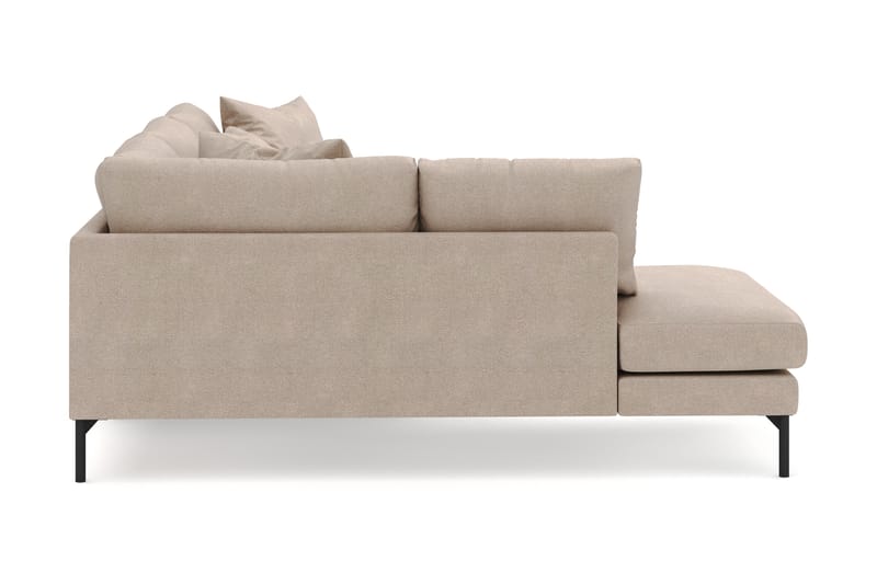 Menard 4-sits Vänstervänd L-formad Djup Schäslongsoffa i Tyg - Beige - Möbler - Vardagsrum - Soffor - Divansoffa & schäslong