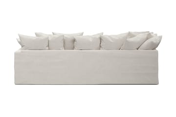 Menard 4-sits Vänstervänd L-formad Djup Schäslongsoffa i Tyg - Beige - Möbler - Vardagsrum - Soffor - Divansoffa & schäslong