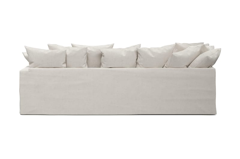 Menard 4-sits Vänstervänd L-formad Djup Schäslongsoffa i Tyg - Beige - Möbler - Vardagsrum - Soffor - Divansoffa & schäslong
