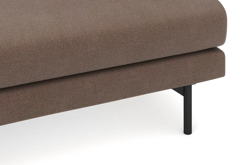 Menard 4-sits Vänstervänd L-formad Djup Schäslongsoffa i Tyg - Brun - Möbler - Vardagsrum - Soffor - Divansoffa & schäslong