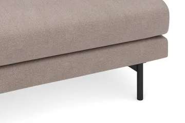 Menard 4-sits Vänstervänd L-formad Djup Schäslongsoffa i Tyg - Brun - Möbler - Vardagsrum - Soffor - Divansoffa & schäslong