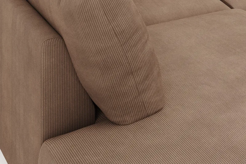 Menard 4-sits Vänstervänd Stor U-formad Djup Large Soffa med Divan och Schäslong i Manchester - Brun - Möbler - Vardagsrum - Soffor - U-soffor