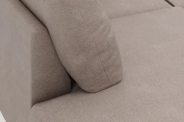 Menard 4-sits Vänstervänd Stor U-formad Djup Large Soffa med Divan och Schäslong i Tyg - Brun - Möbler - Vardagsrum - Soffor - U-soffor