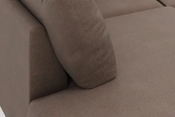 Menard 4-sits Vänstervänd Stor U-formad Djup Large Soffa med Divan och Schäslong i Tyg - Brun - Möbler - Vardagsrum - Soffor - U-soffor