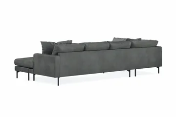Menard 4-sits Vänstervänd Stor U-formad Djup Soffa med Divan och Schäslong i Manchester - Grå - Möbler - Vardagsrum - Soffor - U-soffor