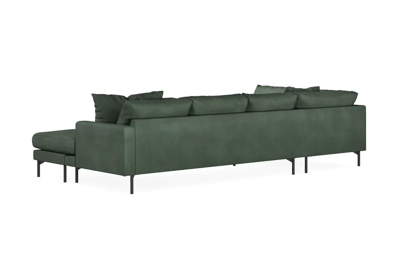 Menard 4-sits Vänstervänd Stor U-formad Djup Soffa med Divan och Schäslong i Manchester - Grön - Möbler - Vardagsrum - Soffor - U-soffor