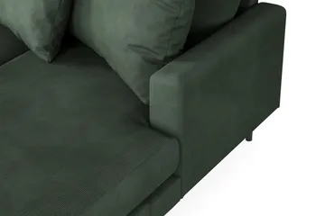 Menard 4-sits Vänstervänd Stor U-formad Djup Soffa med Divan och Schäslong i Manchester - Grön - Möbler - Vardagsrum - Soffor - U-soffor