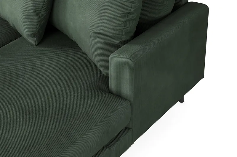 Menard 4-sits Vänstervänd Stor U-formad Djup Soffa med Divan och Schäslong i Manchester - Grön - Möbler - Vardagsrum - Soffor - U-soffor