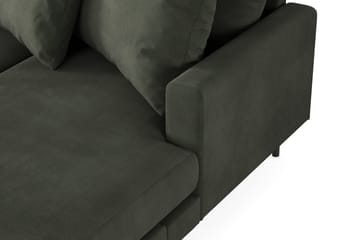 Menard 4-sits Vänstervänd Stor U-formad Djup Soffa med Divan och Schäslong i Manchester - Mörkgrön - Möbler - Vardagsrum - Soffor - U-soffor
