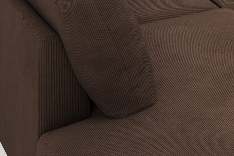 Menard 4-sits Vänstervänd U-formad Large Soffa med Divan och Schäslong i Manchester - Brun - Möbler - Vardagsrum - Soffor - U-soffor