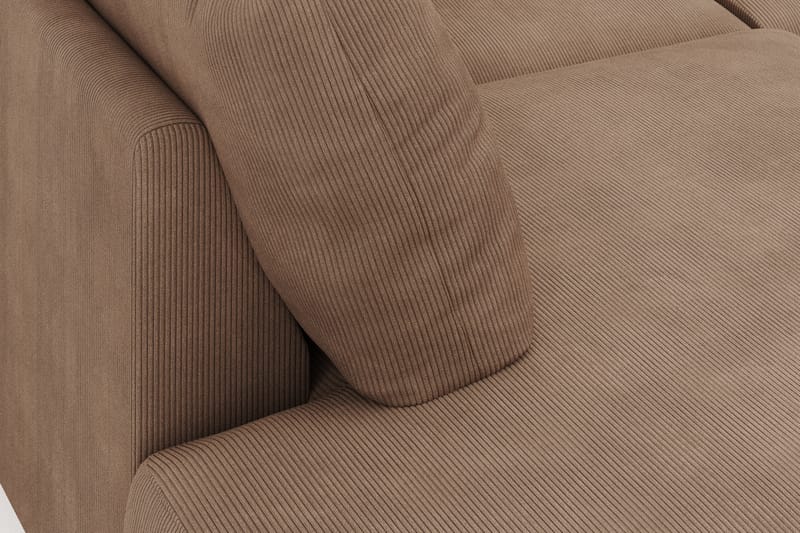 Menard 4-sits Vänstervänd U-formad Large Soffa med Divan och Schäslong i Manchester - Brun - Möbler - Vardagsrum - Soffor - U-soffor