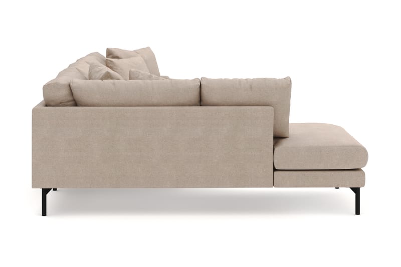 Menard 4-sits Vänstervänd U-formad Large Soffa med Divan och Schäslong i Tyg - Beige - Möbler - Vardagsrum - Soffor - U-soffor