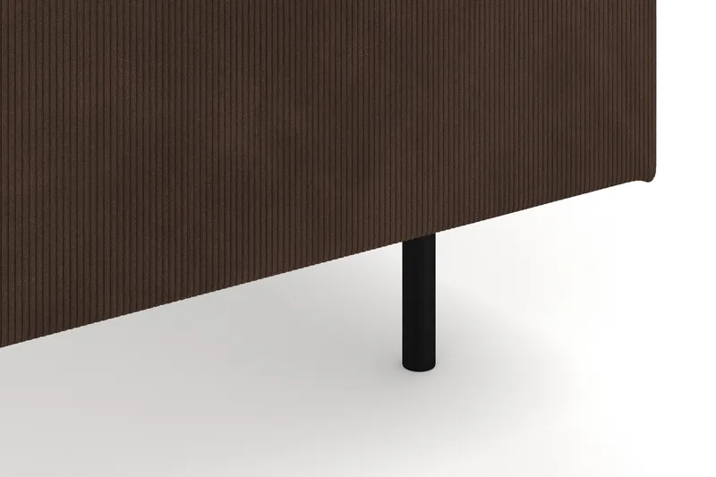 Menard 6-sits Högervänd L-formad Hörnsoffa i Manchester - Brun - Möbler - Vardagsrum - Soffor - Hörnsoffor