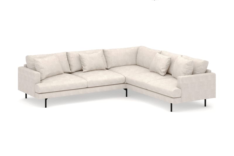 Menard 6-sits Högervänd L-formad Hörnsoffa i Tyg - Beige - Möbler - Vardagsrum - Soffor - Hörnsoffor