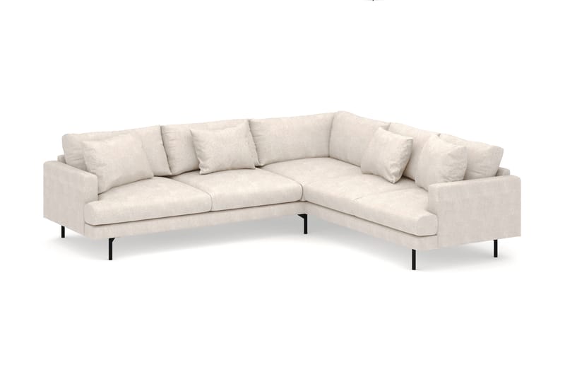 Menard 6-sits Högervänd L-formad Hörnsoffa i Tyg - Beige - Möbler - Vardagsrum - Soffor - Hörnsoffor