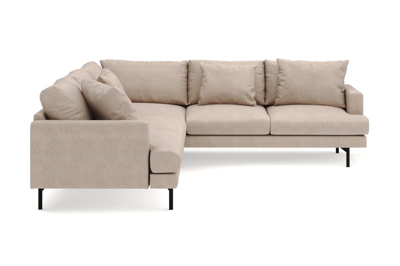 Menard 6-sits Högervänd L-formad Hörnsoffa i Tyg - Beige - Möbler - Vardagsrum - Soffor - Hörnsoffor