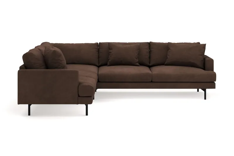 Menard 6-sits Vänstervänd L-formad Hörnsoffa i Manchester, Brun