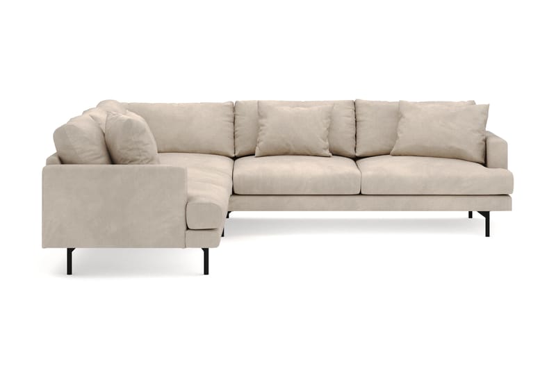 Menard 6-sits Vänstervänd L-formad Hörnsoffa i Manchester - Greige - Möbler - Vardagsrum - Soffor - Hörnsoffor