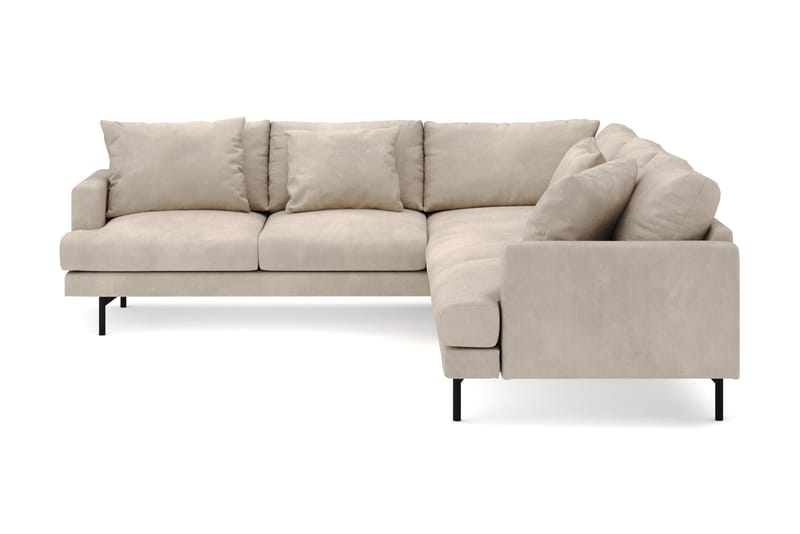 Menard 6-sits Vänstervänd L-formad Hörnsoffa i Manchester - Greige - Möbler - Vardagsrum - Soffor - Hörnsoffor
