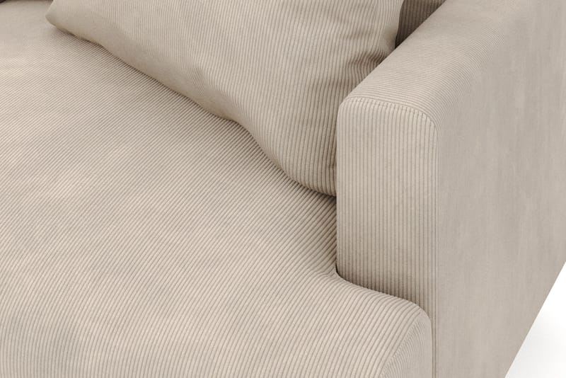 Menard 6-sits Vänstervänd L-formad Hörnsoffa i Manchester - Greige - Möbler - Vardagsrum - Soffor - Hörnsoffor