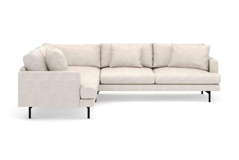 Menard 6-sits Vänstervänd L-formad Hörnsoffa i Tyg - Beige - Möbler - Vardagsrum - Soffor - Hörnsoffor