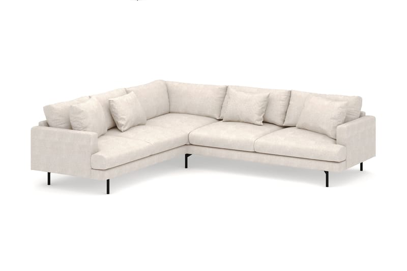 Menard 6-sits Vänstervänd L-formad Hörnsoffa i Tyg - Beige - Möbler - Vardagsrum - Soffor - Hörnsoffor