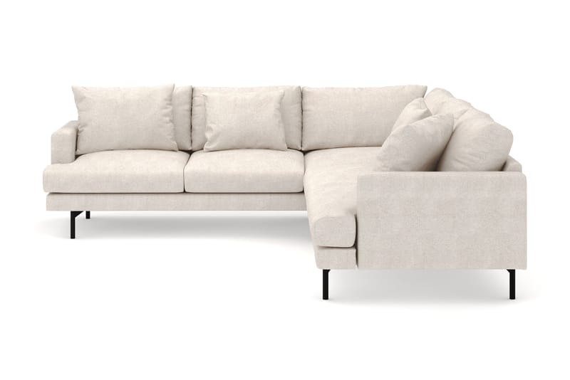 Menard 6-sits Vänstervänd L-formad Hörnsoffa i Tyg - Beige - Möbler - Vardagsrum - Soffor - Hörnsoffor