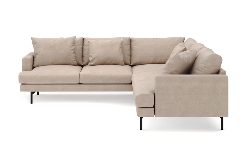 Menard 6-sits Vänstervänd L-formad Hörnsoffa i Tyg - Beige - Möbler - Vardagsrum - Soffor - Hörnsoffor