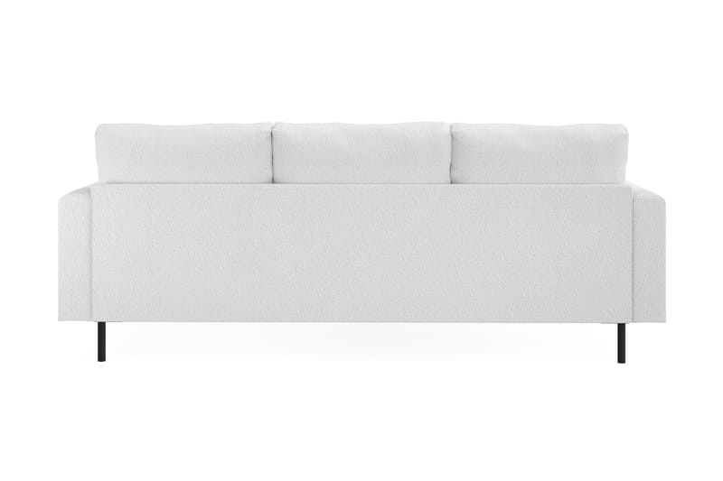 Menard Compact 3-sits Vänstervänd L-formad Divansoffa i Bouclé - Vit - Möbler - Vardagsrum - Soffor - Divansoffa & schäslong