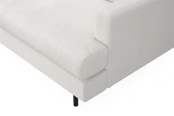 Menard Compact 3-sits Vänstervänd L-formad Divansoffa i Bouclé - Vit - Möbler - Vardagsrum - Soffor - Divansoffa & schäslong