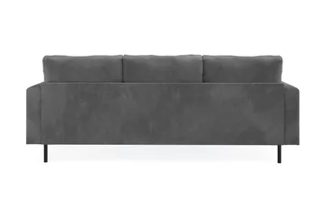 Menard Compact 3-sits Vänstervänd L-formad Divansoffa i Manchester - Grå - Möbler - Vardagsrum - Soffor - Divansoffa & schäslong