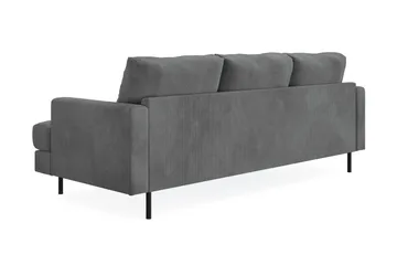 Menard Compact 3-sits Vänstervänd L-formad Divansoffa i Manchester - Grå - Möbler - Vardagsrum - Soffor - Divansoffa & schäslong