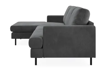 Menard Compact 3-sits Vänstervänd L-formad Divansoffa i Manchester - Grå - Möbler - Vardagsrum - Soffor - Divansoffa & schäslong