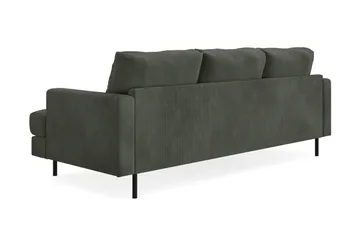 Menard Compact 3-sits Vänstervänd L-formad Divansoffa i Manchester - Mörkgrön - Möbler - Vardagsrum - Soffor - Divansoffa & schäslong