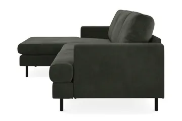 Menard Compact 3-sits Vänstervänd L-formad Divansoffa i Manchester - Mörkgrön - Möbler - Vardagsrum - Soffor - Divansoffa & schäslong