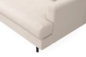 Menard Compact 4-sits Vänstervänd L-formad Schäslongsoffa i Tyg - Beige - Möbler - Vardagsrum - Soffor - Divansoffa & schäslong