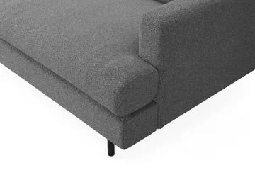 Menard Compact 4-sits Vänstervänd L-formad Schäslongsoffa i Tyg - Mörkgrå - Möbler - Vardagsrum - Soffor - Divansoffa & schäslong