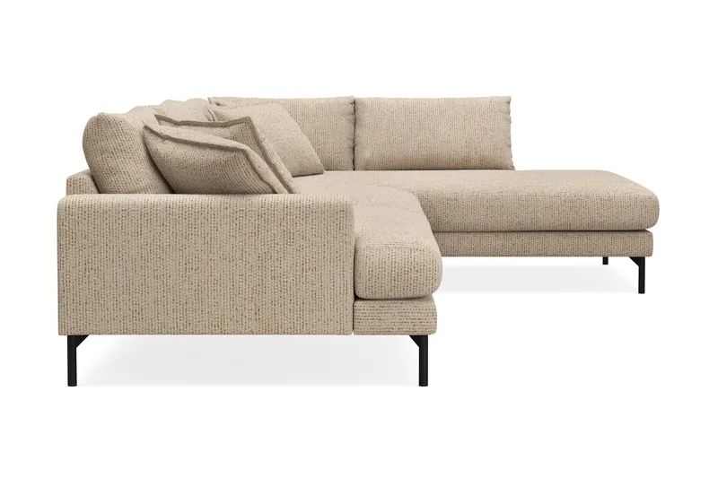 Menard Premium 5-sits Högervänd L-formad Djup Schäslongsoffa i Chenille - Beige - Möbler - Vardagsrum - Soffor - Divansoffa & schäslong