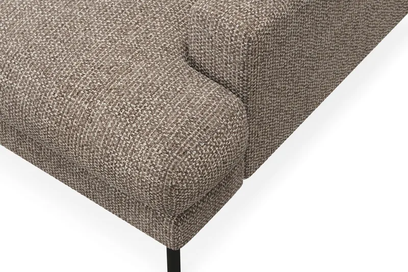 Menard Premium 5-sits Vänstervänd L-formad Djup Schäslongsoffa i Chenille - Brun - Möbler - Vardagsrum - Soffor - Divansoffa & schäslong
